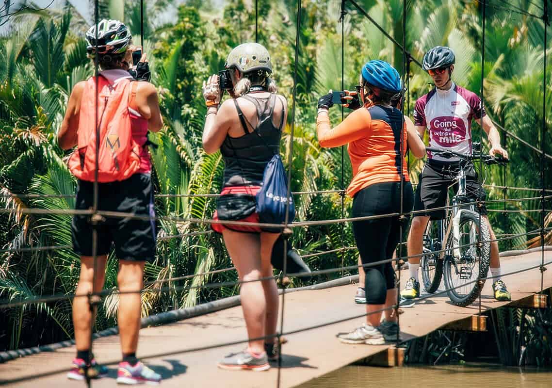 Cycling Through the Mekong in a Day Tour