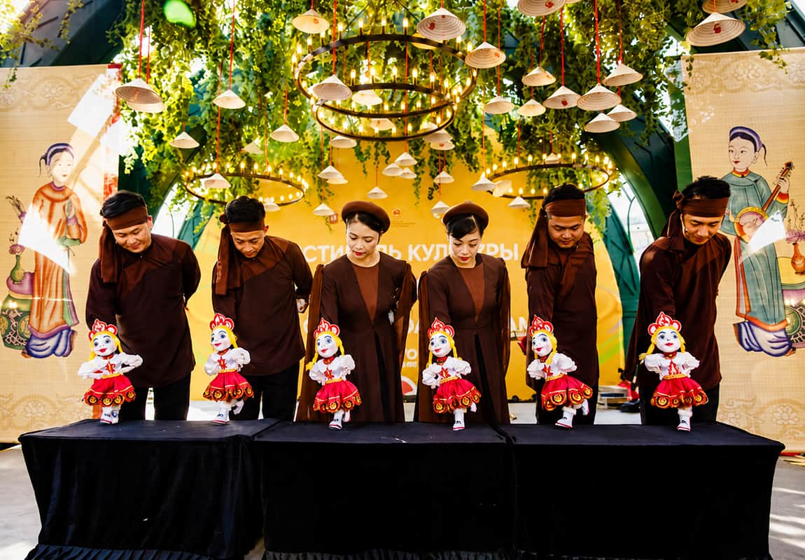 Traditional Vietnamese puppet performance showcasing cultural heritage in Vietnam