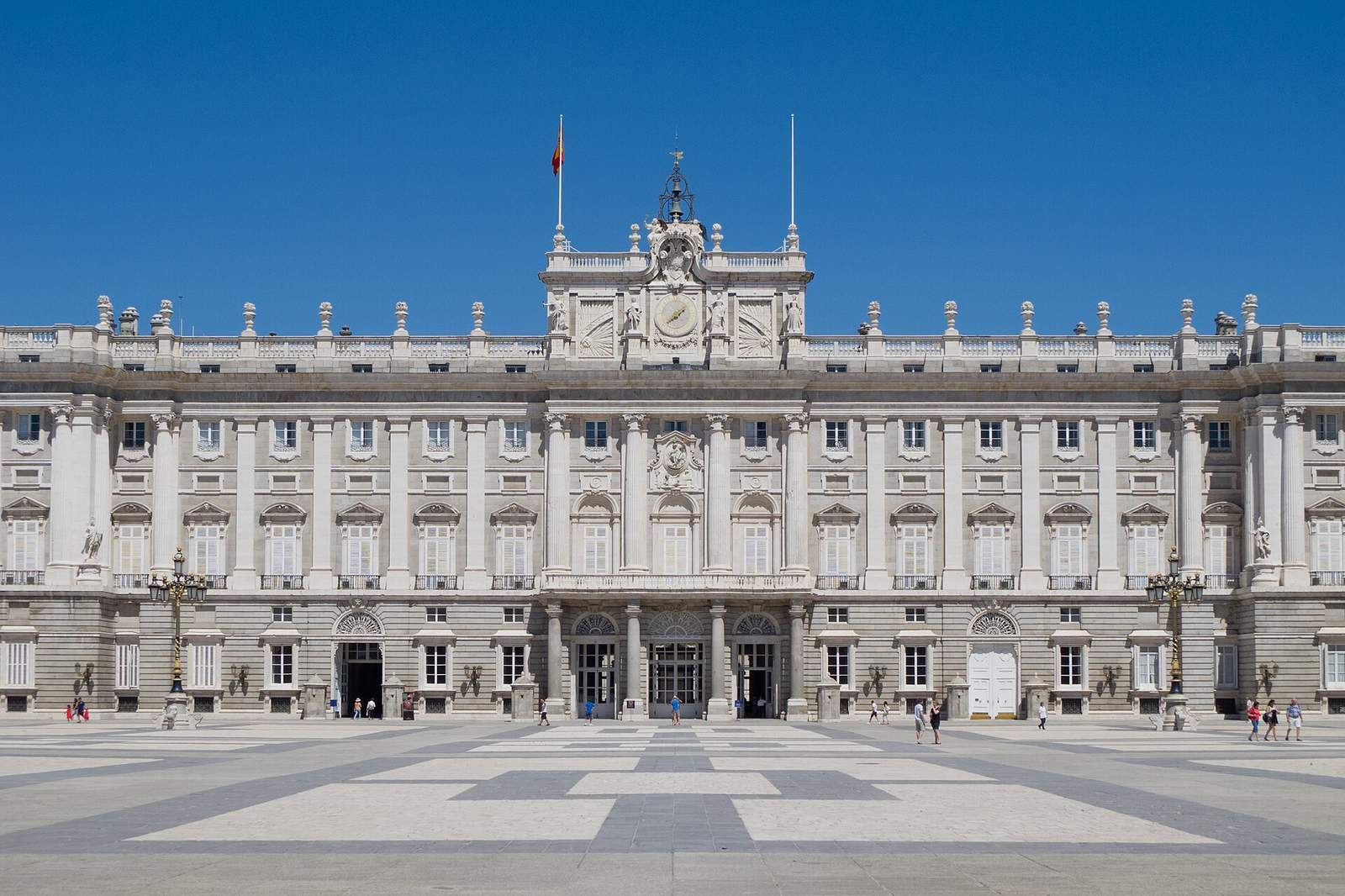 Royal Palace of Madrid in central Spain