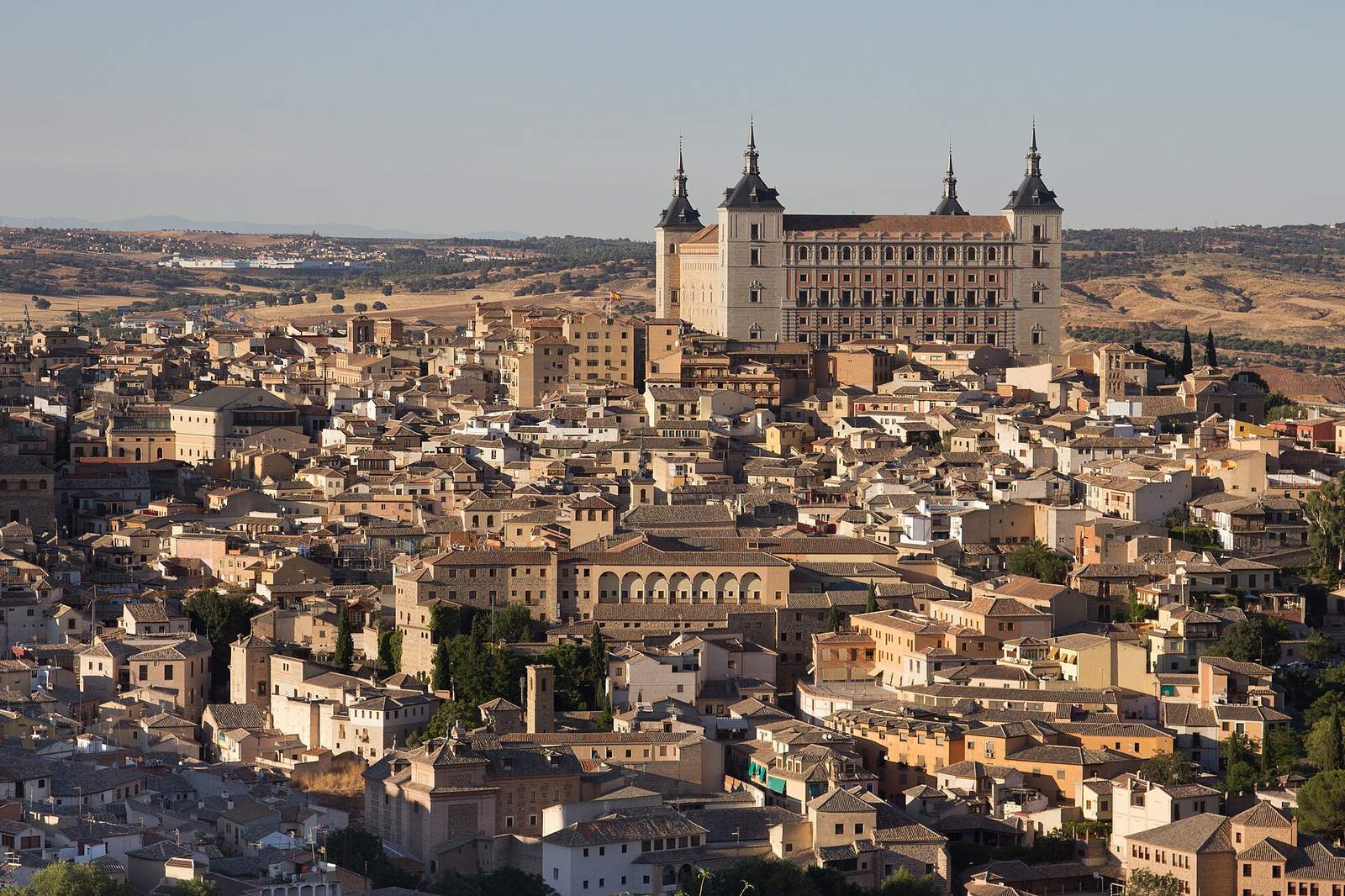 Historic hilltop city of Toledo in Spain
