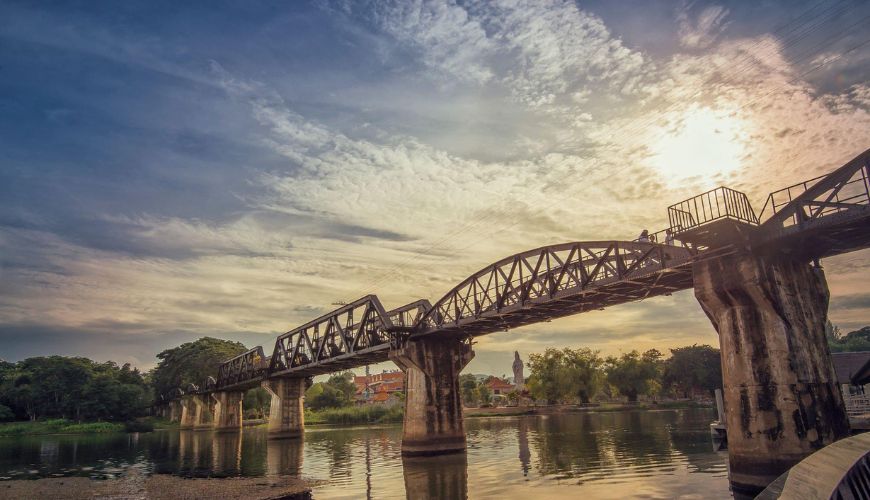 Explore the infamous Bridge on the River Kwai