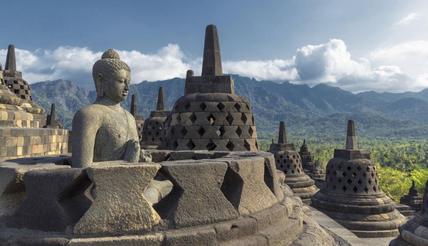 Explore the Borobudur temple complex